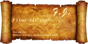 Filep József névjegykártya
