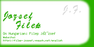 jozsef filep business card